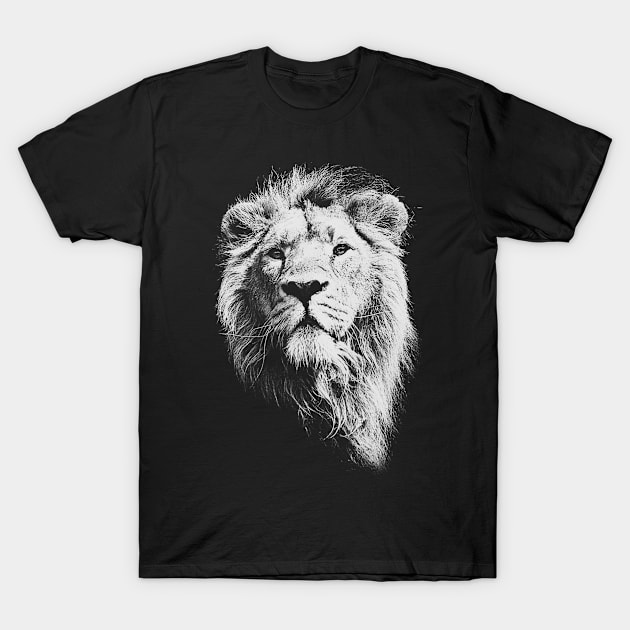 Lion Face T-Shirt by adik